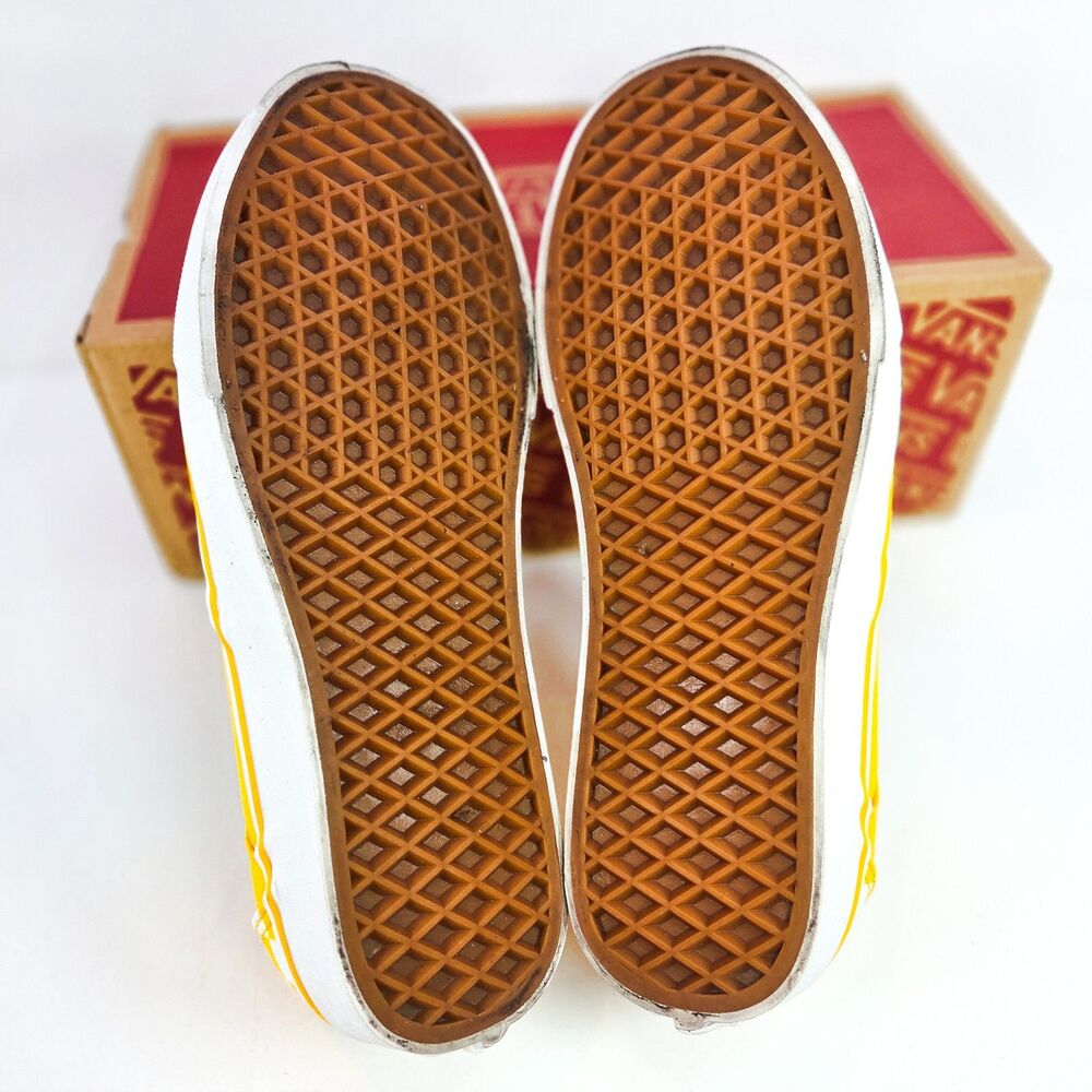 Vans Asher Checkerboard Lemon Chrome White VN0A32QMM335 Women’s 8.5 - Picture 4 of 7